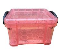 LSTTBO Clear Storage Box With Locking Lid Portable Jewelry Container For Pocket Purse Organizing Beads Small Items Small Box