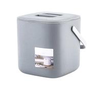 LSTTBO Creative 2 Tiers Compost Bin with Handle Drainer Rubbish Recycling Bin for Indoor Food Scraps Contai Trash Can with Lid Yctec