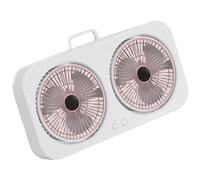 LSTTBO Double Direction Fan Hanging Desktop Rechargeable Portable Quiet Cooling ABS Texture for Tent Small Space Freestanding Rotating