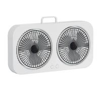 LSTTBO Double Direction Fan Hanging Desktop Rechargeable Portable Quiet Cooling ABS Texture for Tent Small Space Freestanding Rotating