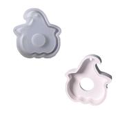 LSTTBO Flexible Baking Cast with 8 Halloween Vegetable Designs for Homemade Gathering Radiances and Kitchen Productions Allhallows Rubber Form