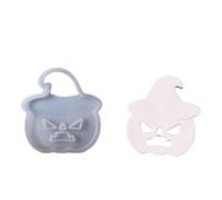 LSTTBO Flexible Baking Cast with 8 Halloween Vegetable Designs for Homemade Gathering Radiances and Kitchen Productions Allhallows Rubber Form