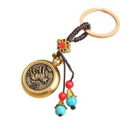 LSTTBO Portable Keychain Zodiacs Theme Ornament Suitable for Trendsetters and Anyone Seeking a Distinctive Styles Statement Brass Pendant Keychain