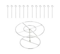 LSTTBO Rustless Air Cooker Rack for Oven Multiple Purpose Cooking Tool with Even Heat Distribution Permanent Kitchen Addition Flexible Baking Rack Rustproof