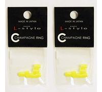 LSTYLE Dart Flight Accessory: Champagne Ring/Cap/Cup Inserts for PRO Dart Flights - Yellow