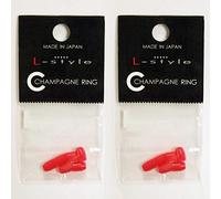LSTYLE Dart Flight Accessory: Champagne Ring Inserts for PRO Dart Flights - Red