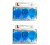 LSTYLE Dart Flights L1 EZ Fantom Blue | 2 Sets of 3 | for Soft & Steel Tip Darts