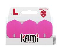 Lstyle dart flights: l1 pro kami standard shape - ultra flexible - for soft tip and steel tip darts - neon pink