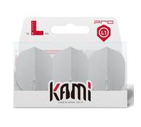 LSTYLE Dart Flights L1 PRO Kami White | Ultra Flexible | 2 Sets of 3 | for Soft & Steel Tip Darts
