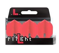 L-Style Dart Flights: L1 PRO Standard Shape - for Soft Tip and Steel Tip - Red
