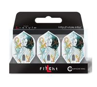 Lstyle Dart Flights: L1 PRO Standard Shape - Dart Flights for Soft Tip and Steel Tip Darts - Aquarius