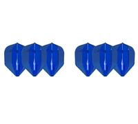Lstyle Dart Flights - L3 EZ Fantom Shape - Blue | 2 Sets of 3 | for Soft & Steel Tip Darts