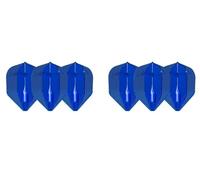 LSTYLE Dart Flights: L3 EZ Fantom Shape - Ultra Durable - for Soft Tip and Steel Tip Darts - Blue 2-Pack