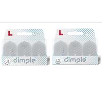 LSTYLE Dart Flights - L3 PRO Dimple Shape - Clear | 2 Sets of 3 | for Soft Tip & Steel Tip Darts