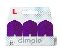 LSTYLE Dart Flights - L3 PRO Dimple Shape: for Soft Tip and Steel Tip Darts - Deep Purple