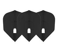 LSTYLE Dart Flights - L3 PRO KAMI Shape - Black | Set of 3 | for Soft & Steel Tip Darts