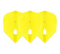 LSTYLE Dart Flights: L3 PRO KAMI Shape - Ultra Flexible - for Soft Tip and Steel Tip Darts - Yellow