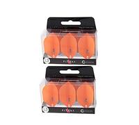 LSTYLE Dart Flights: L3 PRO Shape - for Soft Tip and Steel Tip Darts - 2 Pack Orange