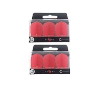 LSTYLE Dart Flights: L3 PRO Shape - for Soft Tip and Steel Tip Darts - 2 Pack Red