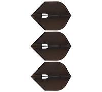 LSTYLE Dart Flights: L5 PRO Rocket Shape - for Soft Tip and Steel Tip Darts - Black