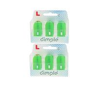 LSTYLE Dart Flights: L6 PRO Slim - 2 Pack - Dimple Texture - Lime Green