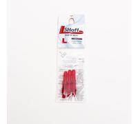 LSTYLE Dart Shafts | Red | Extra Short 130 | 1 Set (3 Shafts) | for Soft Tip & Steel Tip Darts