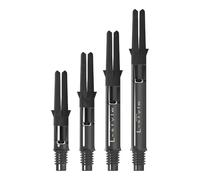 LSTYLE L-Shaft Carbon Dart Shafts - Silent (Spins) - Clear Black 190 (Short)