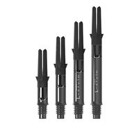 LSTYLE L-Shaft Carbon Dart Shafts - Silent (Spins) - Clear Black 260 (Medium)