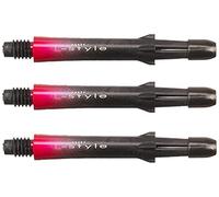 LSTYLE Dart Shafts: L-Shaft Carbon - Two Tone Ombre Gradient Stems - Red 260 in-Between Length