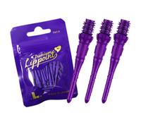 LSTYLE Dart Tips: Premium Lippoint - Soft Tip Points - 2BA Standard Thread - Purple
