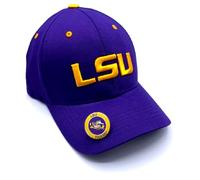 LSU University MVP Hat Classic Tigers Adjustable Team Logo Embroidered Cap, Purple, One Size