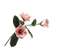 LSUAOSSUE Artificial flowers, 3D Printed Perfume Magnolia Artificial Flowers Pack Of 5 Multicolor(Coral)