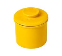 LSUAOSSUE Butter Keeper, Ceramic Bell Style Butter Crock with Knife Multicolor(Yellow)
