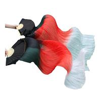 LSUAOSSUE Long dance fan, Imitation Silk Belly Dance Veil Fans Multicolor Multiple Sizes(Pink,180cm-90cm)