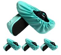 LSUWDE 8PCS Reusable Overshoes,Blue, Eco-Friendly Shoe Covers, Waterproof Non-slip Dust Covers, Suitable for Keeping Floor/Carpet Clean and Tidy, Thickened Dustproof Overshoes One Size