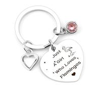 LSVGSAK Flamingo Gifts for Women Girl Flamingo Themed Lovers Keychain Birthday Christmas Animal Lovers Jewelry Gifts for Bestie Friend Daughter Wife Sister Girlfriend Tropical Bird Lover Accessories