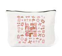 LSVGSAK Flight Attendant Gift Aviation Travel Makeup Bag Christmas Gifts