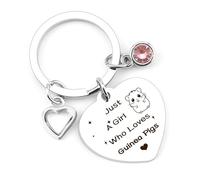 LSVGSAK Guinea Pig Gifts for Women Girl Guinea Pig Themed Small Animal Lovers Keychain Birthday Christmas Animal Lovers Jewelry Gifts for Bestie Friend Daughter Wife Sister Girlfriend Pet Accessories