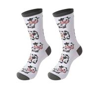 LSVGSAK Novelty Cow Socks, Animal Lover Cows Themed Gifts for Xmas Birthday
