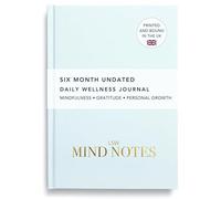 LSW London Mind Notes | 6-Month Undated Wellness Journal with Mental Health Practices | 225 Pages A5 Self-Care & Mental Health Journal Notebook With Motivational Exercises Wellness Prompts