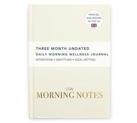 LSW London Undated 3-Month Morning Notes Journal | A5 Daily Planner Notebook with Daily Prompts & Mindfulness Exercises | Wellness, Self-Care, Motivational