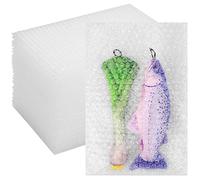 Lswteiz 50Pcs Bubble Pouches 8"x12" Clear Double Walled Cushioning Bags Thickening Shockproof Foam Bags for Moving, Shipping, and Storage