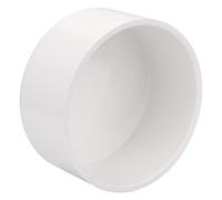 Lswteiz 6" PVC Pipe End Cap Fitting Scheme 40 Furniture Grade - White Socket Plug Adapter for DIY Garden Shelf and PVC Furniture Construction