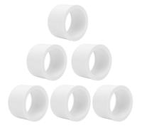 Lswteiz 6Pack 2"x 1-1/2" PVC DWV Reducing Bush Adapter Pipe Fitting SCH40 PVC Reducer Bushing (Socket x Socket) PVC Pipe Reducing Bushing Fitting for Home Sewer Plumbing