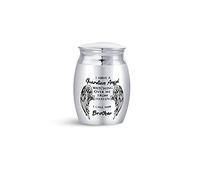 LSxAB Brother Cremation Ashes Urn Memorial Small Funeral Share Urns - I Have A Guardian Angel Watching over Me from Heaven