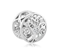 LSxAB Clear Crystal Tree of Life Charms Compatible with Pandora Charm Bracelets for Mother Girlfriend Daughter Her Women