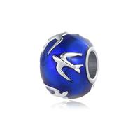 LSxAB Flying Swallow Charm Compatible with Pandora Charms Bracelets