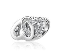 LSxAB Heart I Love You Key to My Heart Charm Compatible with Pandora Charms Bracelets