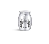 LSxAB I Have A Guardian Angel Cremation Urn for Dad Mum Grandma Ashes Small Adult Memorial Funeral Share Mini Urns (Auntie)