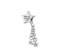 LSxAB Wish Shooting Star Charm Compatible with Pandora Bracelets When You Wish Upon A Satr Your Dreams Come True